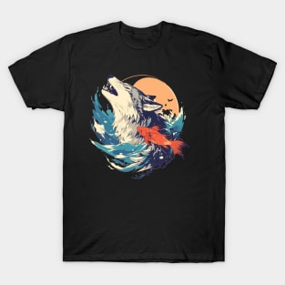 wolf and koi T-Shirt